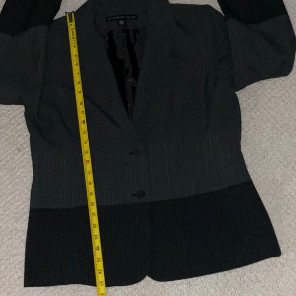 Josephine Chaus Washable Fully Lined Two Pocket Two Button Stripe & Solid Blazer - Picture 14 of 16